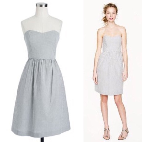 J. Crew Lavender Strapless Mini Dress 4 Petite - Picture 2 of 9